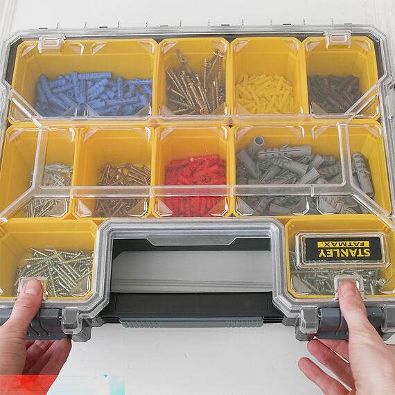 STANLEY 1-97-521 organizér vodoodolný s plast. rukoväťou 44,6*11,6*35,6mm
