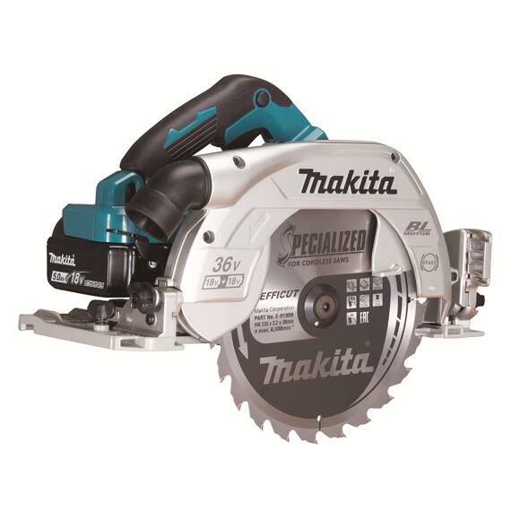 MAKITA DHS900ZU aku okružní pila 2*18V, 235mm, prořez 85mm, bez baterie