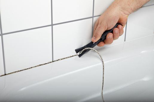 WOLFCRAFT sada škrabek pro opravu starých silikonových spár, nůž + stěrka s nástavci, 4364000