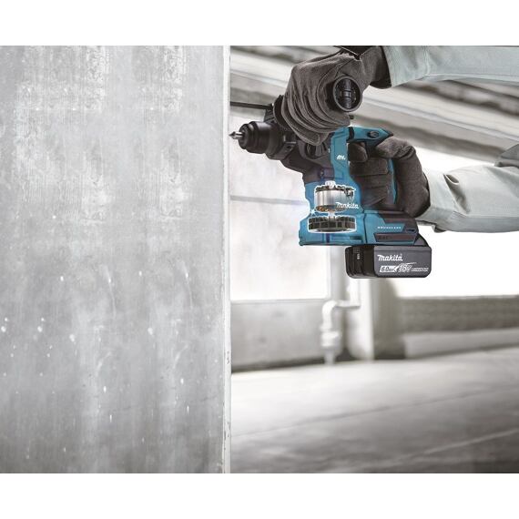 MAKITA DHR183RTWJ aku vŕtacie kladivo 18V/2*5Ah, LXT, 1,7J, odsávací adaptér DX16