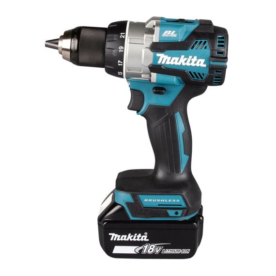 MAKITA DDF489RTJ aku bezuhlíkový šroubovák 18V/2*5Ah LXT, 73Nm, 0-550/1800 ot./min., MAKPAC