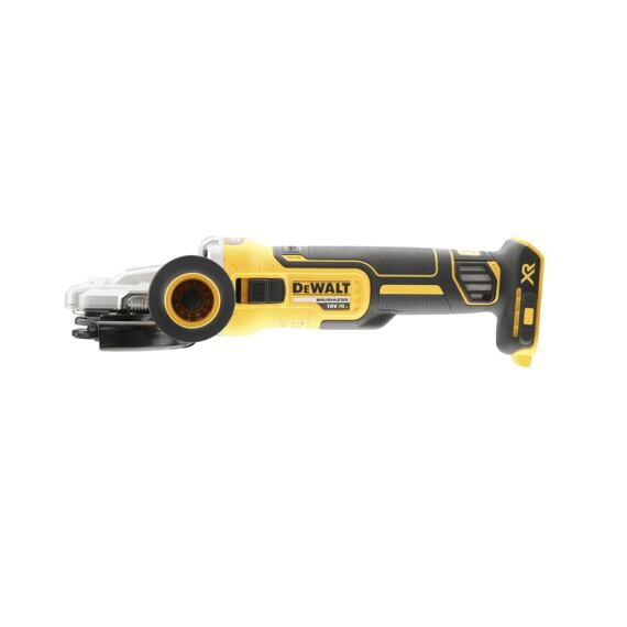 DeWalt DCG405FNT aku bezuhlíková úhlová bruska 125mm, plochá hlava, 18V bez baterie, kufr TSTAK
