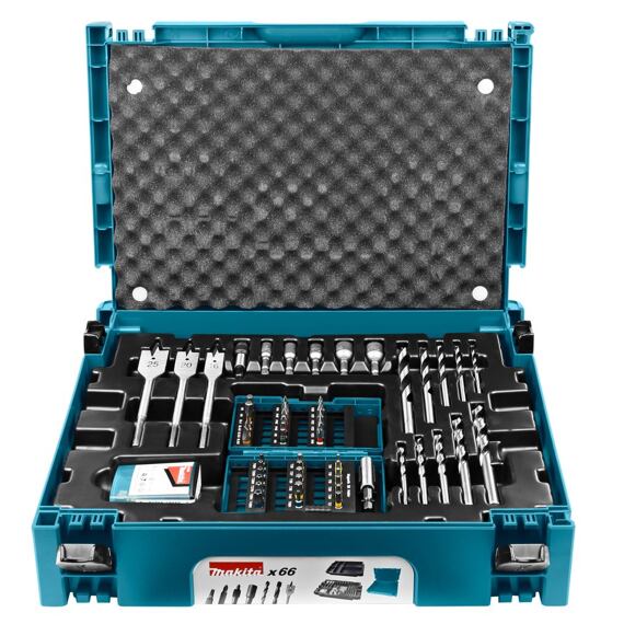 MAKITA B-43044 sada bitů a vrtáků, systainer, 66ks
