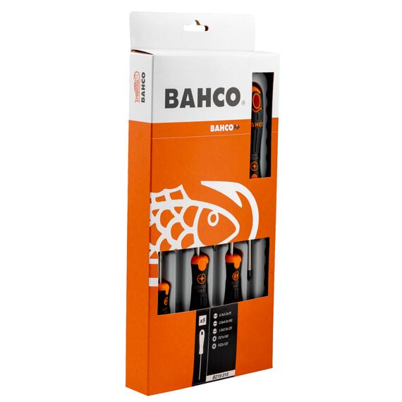 BAHCO B215.015 sada šroubováků BahcoFit, 5-dílná PL+PZ, 2-složková rukojeť