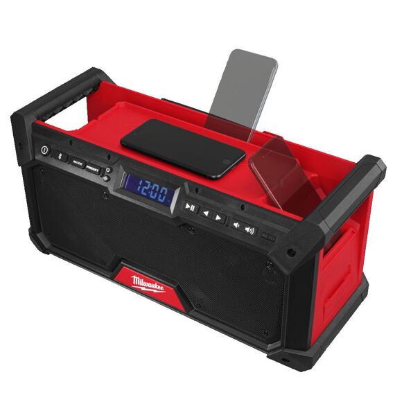MILWAUKEE M18 RADDAB+G2-0 aku stavebné rádio DAB+, BLUETOOTH do 30m, 2*bas reproduktor, bez batérie