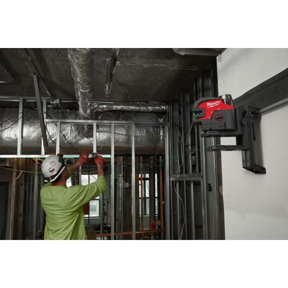 MILWAUKEE M12 CLL4P-0C křížový liniová laser ZELENÝ, samonivelace, 38m/100m s detektorem, 4933479202