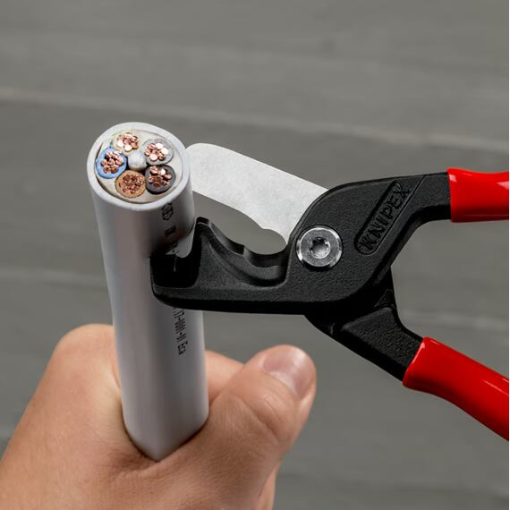 KNIPEX nožnice na káble StepCut XL 225mm, tenké aj veľmi tvrdé káble, 2 rezné plochy 9511225