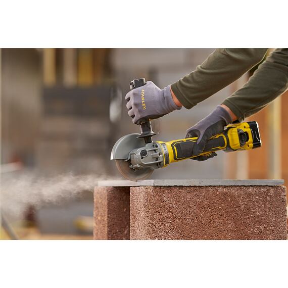 STANLEY SFMCG700B aku uhlová brúska 125mm V20, 18V FatMax, bezuhlíkový motor, bez batérie
