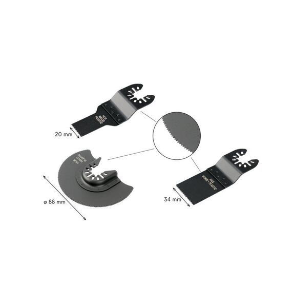 FESTA sada pilových listů pro oscilační brusky 3-dílná HCS, 24320