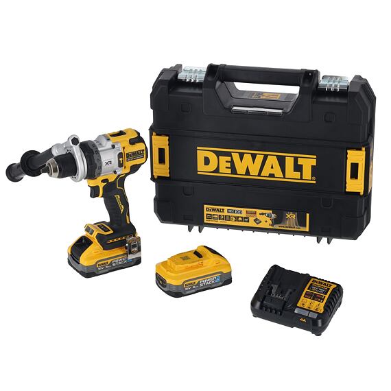 DeWalt DCD1007H2T aku vrtačka XR 18V/2*5Ah POWERSTACK, 169Nm, kufr TSTAK