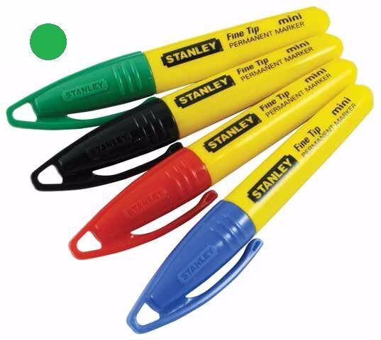 STANLEY 1-47-329 značkovač permanentný mini, jemný hrot, zelený
