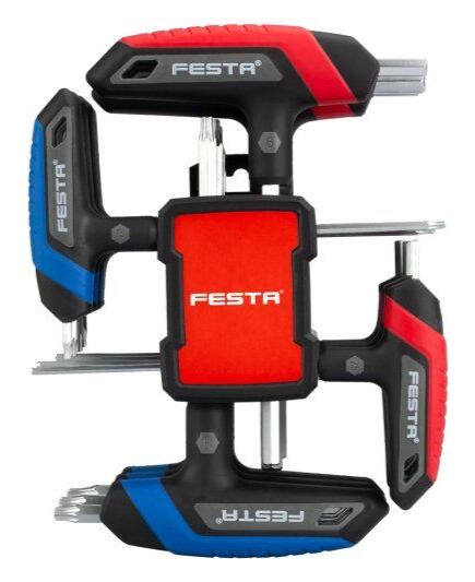 FESTA imbus + TORX klíče s T-rukojetí (imbus 2-10mm, TORX 10-45), PH držák, 18501