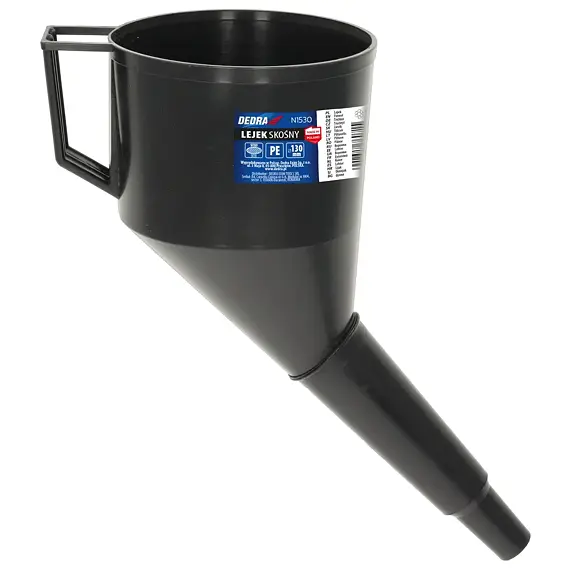 DEDRA trychtýř šikmý 130mm se sítkem, PH, N1530