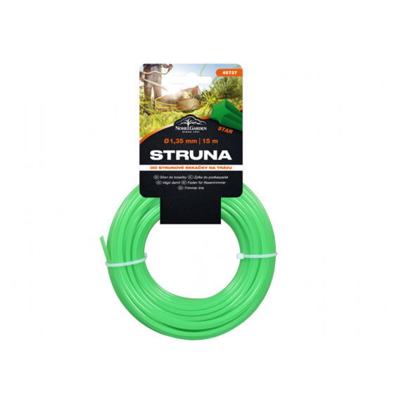 struna do sekaček 2,0mm*15m, hvězda, zelená, 49739