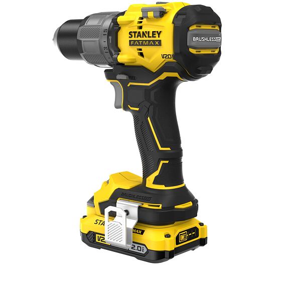 STANLEY SFMCD726D2K aku bezuhlíková vrtačka s příklepem 18V/2*2Ah, 80Nm, 0-500/2000 ot./min 80Nm