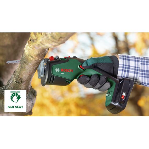 BOSCH KEO 18 aku zahradní pilka 18V/2Ah, 0600861A00