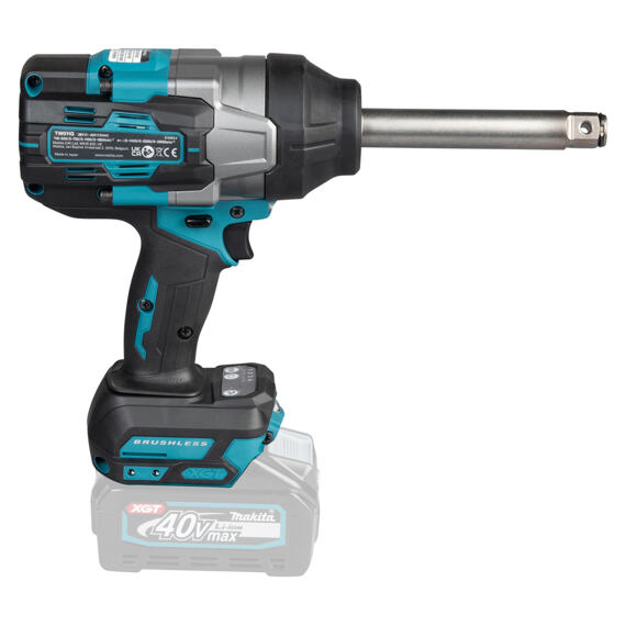 MAKITA TW011GZ aku rázový utahovák 3/4" Li-ion XGT 40V, 1500Nm, hřídel 138mm, bez baterie