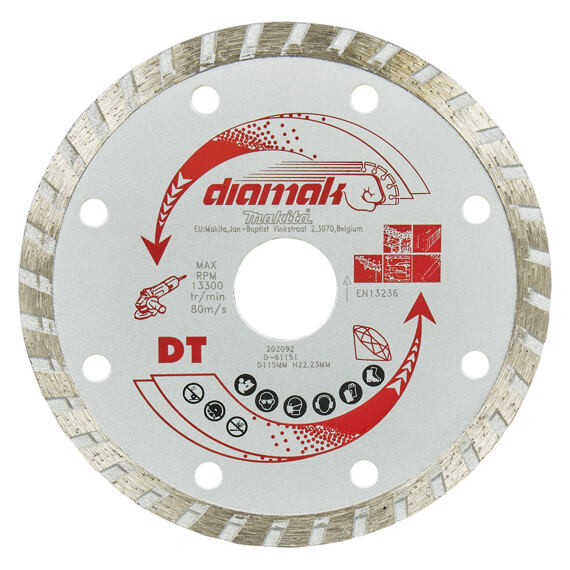 MAKITA D-61151 diamantový kotouč 115mm segmentový, beton DIAMAK