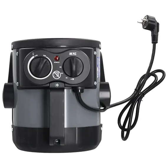 DEDRA ohřívač vzduchu 230V 0,25kW/1,5kW/3kW, plynulá reg. teploty, proud vzduchu 238 m3/h. DED9931C2