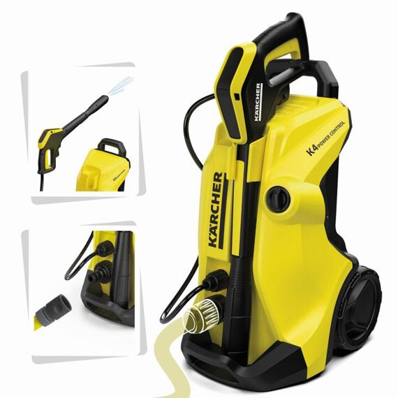 SMOBY dětský čistič K4 Kärcher, po připojení hadice stříká, SM360902