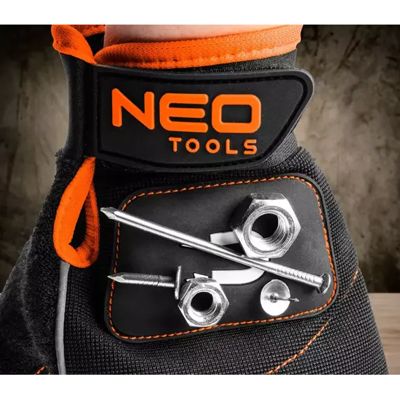 NEO rukavice pracovní s magnetem, 3 odkryté prsty, EN 388, GD014