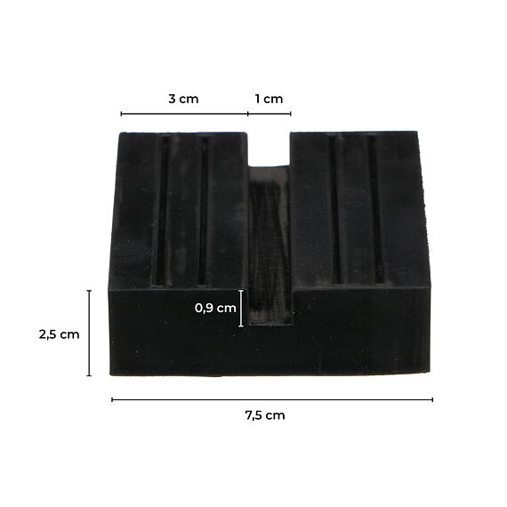 SIXTOL gumová podložka pro zvedák JACK PAD 7, 7,5cm*7,5cm*2,5cm, SX3058