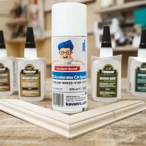 KAVAN Aktivátor PRO CA, 200 ml, spray pro rychleschnoucí lepidla Titebond, 154-KAV56.9984.EN