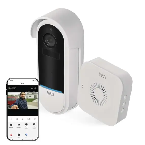 EMOS GoSmart Domovní bezdrátový bateriový videozvonek IP-15S s WiFi, H4032