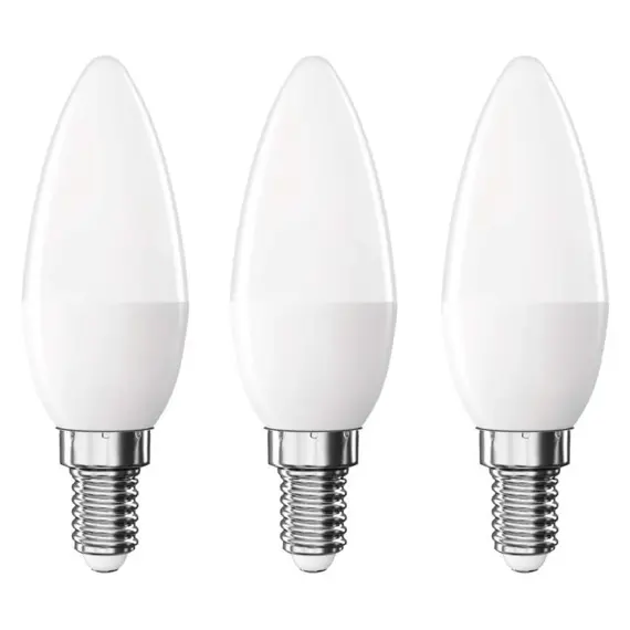 EMOS LED žárovka CLS Candle, 4,2W (40W), 470lm, 3ks balení, ZQ3E21.3