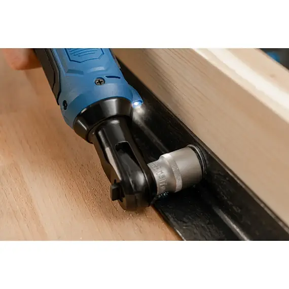 DEDRA aku úhlová ráčna 12V/2Ah, 3/8", 45Nm, 300 ot./min., nabíječka DED7302, DED7310T11