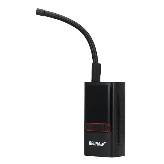 DEDRA DEPP011 aku kompresor 10,3bar, kapacita 2*2000mAh, 25l/min., sada konektorů