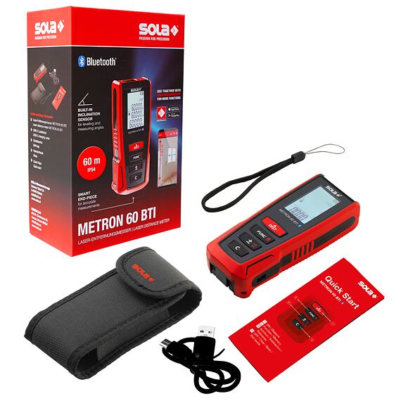 SOLA METRON 60 BTI laserový dálkoměr 60m, Bluetooth 71027201