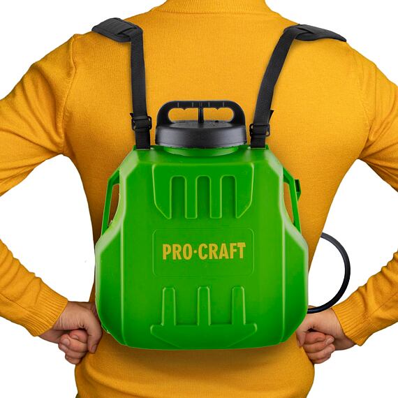 PROCRAFT AS8 aku postřikovač 8l, 12V/2Ah, průtok max.0,5l/min., příslušenství