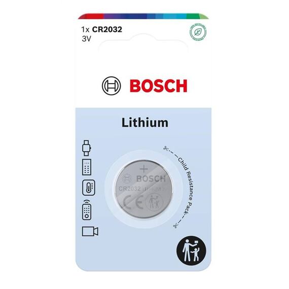 BOSCH baterie CR2032 LITHIUM, 1ks