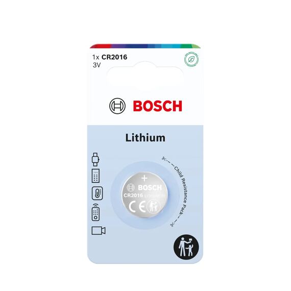 BOSCH baterie CR2016 LITHIUM, 1ks