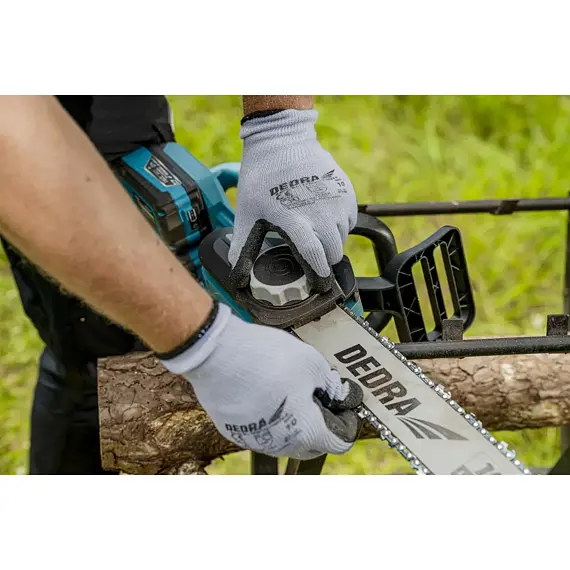 DEDRA aku řetězová pila 2*18V, 450mm, řetěz 3/8" 62z, bez baterie, DED7184VA