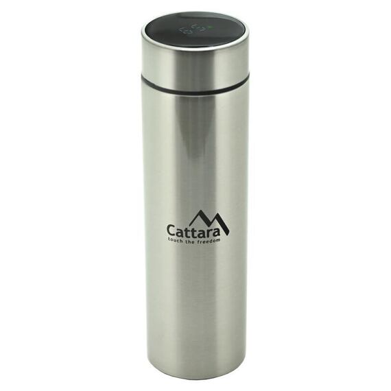 CATTARA termoska LED 475ml, LED teploměr, vyjímatelné sítko, 13642
