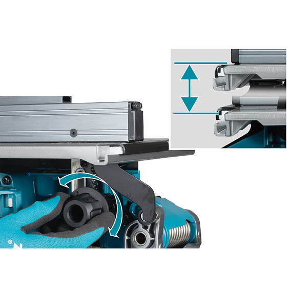 MAKITA LH001GZ aku stolní a pokosová pila s AWS 260mm Li-ion XGT 40V, (2100W), bez baterie