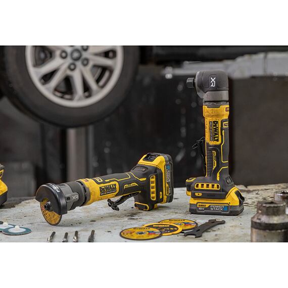 DeWalt DCG430N aku přímá řezačka 18V XR, pro kotouče 76mm, bezuhlíkový motor, bez baterie