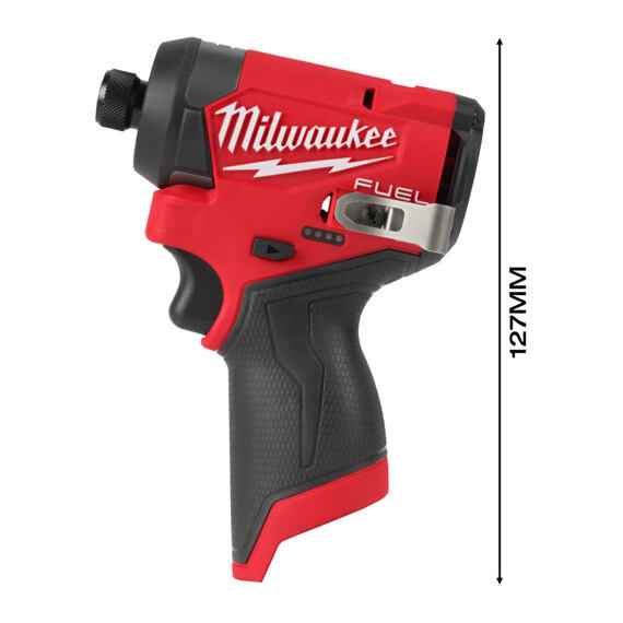 MILWAUKEE M12 FID2-0 aku rázový utahovák 12V, 1/4", max. 170 Nm, pouze 127mm, bez baterie