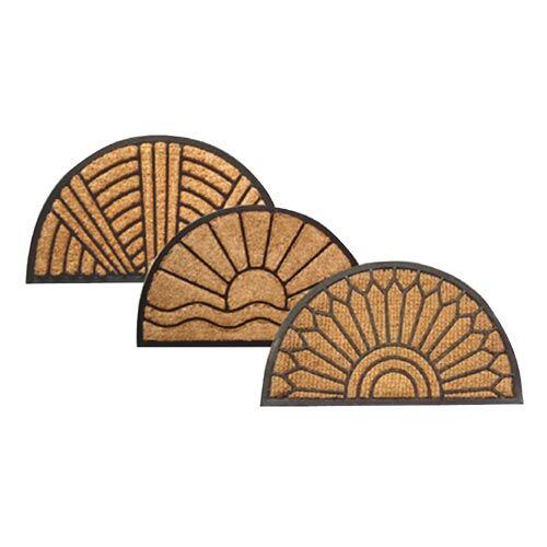 rohož guma + kokos 45*75cm půlkruh 432085