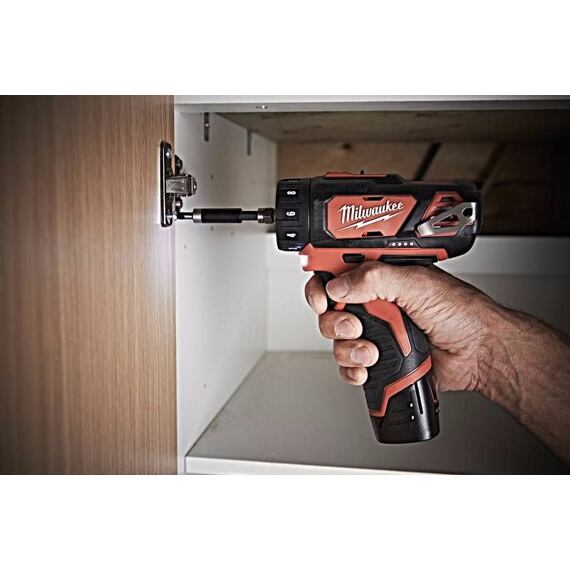 MILWAUKEE M12 BDDXKIT-202C aku skrutkovač s výmennými nástavcami 12V/2Ah