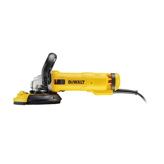 DeWalt DWE4217KT set na broušení betonu 125mm/1200W, diamantový kotouč, odsávací kryt