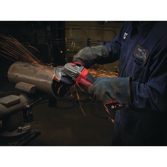 MILWAUKEE M18 CAG125XPDB-0X aku úhlová bruska 125mm, kolébkový vypínač, 18V bez baterie, kufr