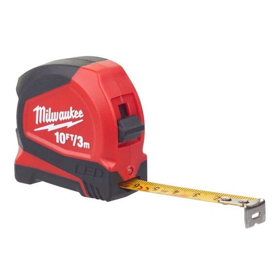 MILWAUKEE 48226602 zvinovací meter 3m, LED osvetlenie 20 lux, nylonový povrch