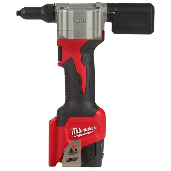 MILWAUKEE M12 BPRT-201X aku nitovačka 12V/2Ah, nity 2,4-3,2-4,0-4,8mm, Al, Fe, 1,88kg
