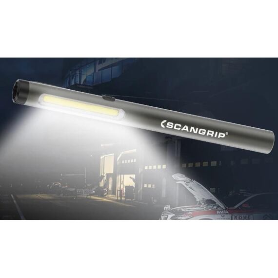 SCANGRIP WORK PEN 200R aku led svítilna bodové a prostorové světlo 150/200lm