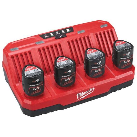 MILWAUKEE 4932430554 nabíjačka M12-C4, sekvenčné nabíjanie