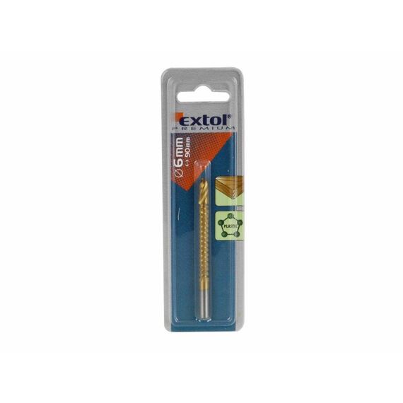 EXTOL PREMIUM vrták frézovací 6*90mm na drevo, plast, HSS 8801201