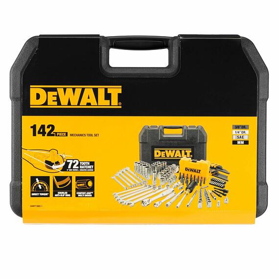 DeWalt DWMT73802-1 gola sada 1/4" + 3/8", 142-dílná